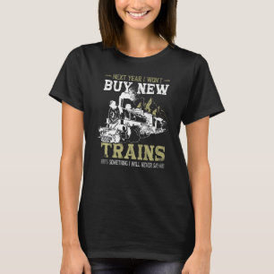 Model Train Layout Accessories Railway Locomotive  T-Shirt