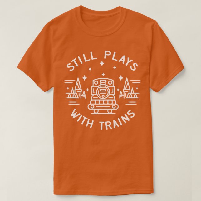 Model Train Locomotive Model Maker Gift T-Shirt (Design Front)
