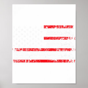 Model Train Patriotic Usa Flag Locomotive Model Ra Poster