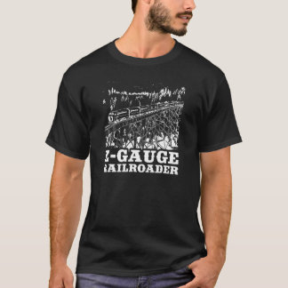 Model Train Z Gauge Railroad Model Railway Train Z T-Shirt