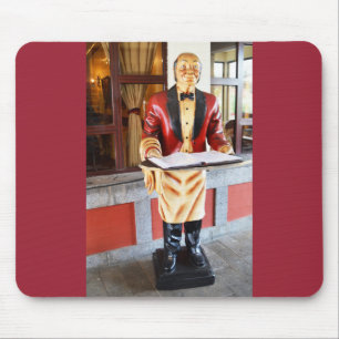 Model waiter mouse mat
