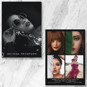 Modelling Acting Comp Card 5 Photo Black