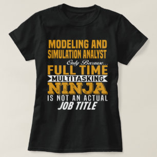 Modelling and Simulation Analyst T-Shirt