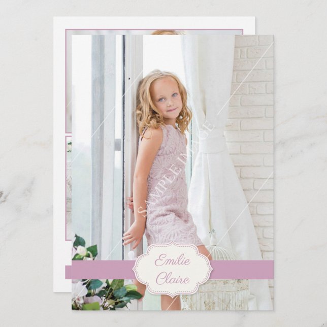 Modelling Comp Card (Front/Back)