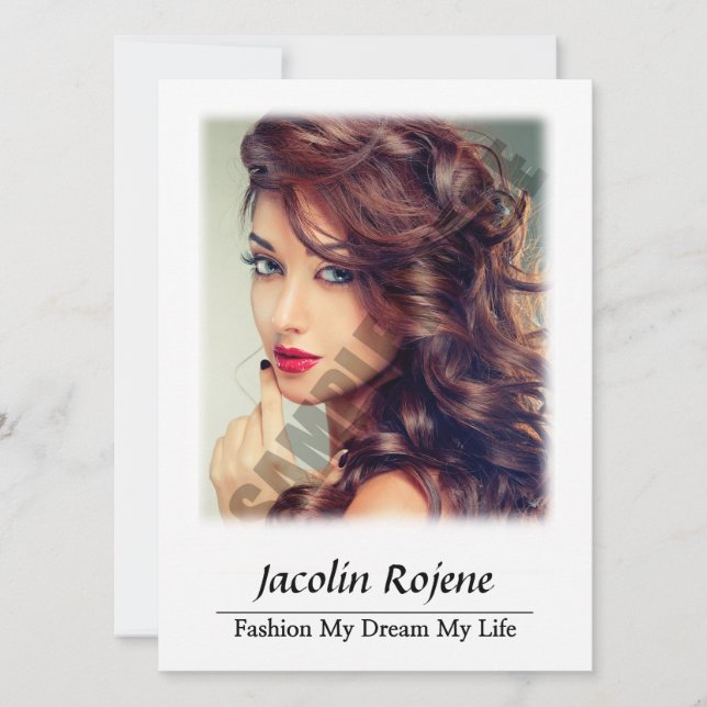 Modelling Comp Card (Front)