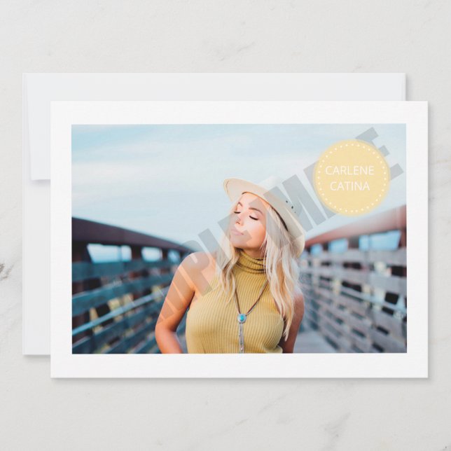 Modelling Comp Card (Front)