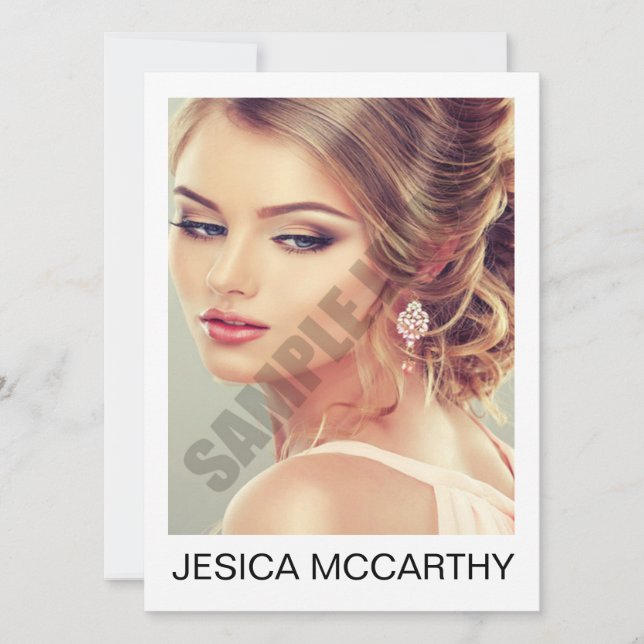 Modelling Comp Card (Front)