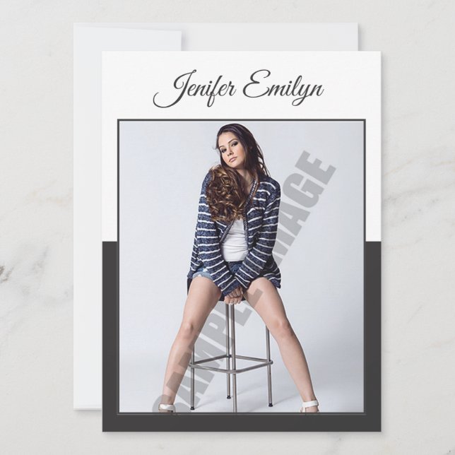 Modelling Comp Card (Front)