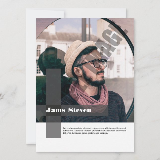 Modelling Comp Card (Front)