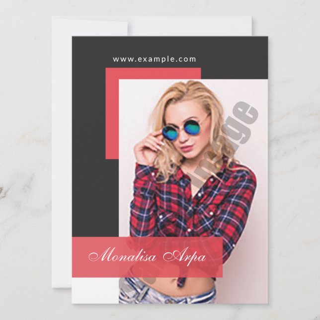 Modelling Comp Card (Front)