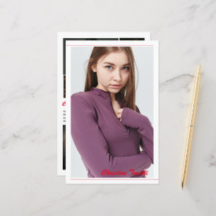 Modelling Comp Card Template