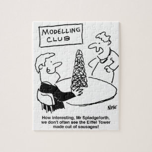 Modelling Eiffel Tower Cartoon Jigsaw Puzzle
