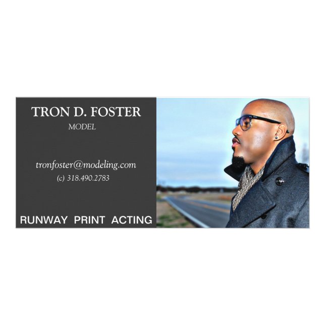 Modelling Rack Card (Front)