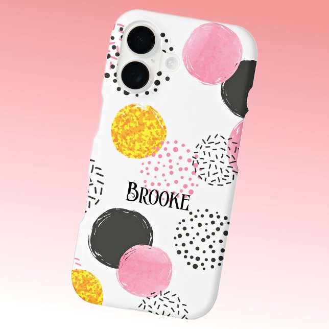 Models 11 - 17 Pink Black Gold Abstract Pattern (Creator Uploaded)