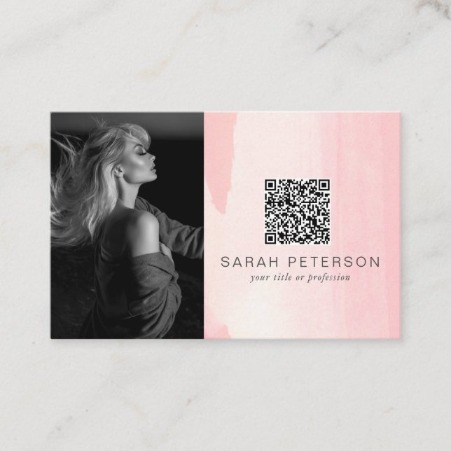 Models actress performance stylish abstract photo  business card (Front)