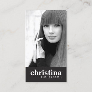 Models and Actors Modern Headshot II Business Card