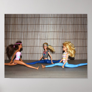 Models Working Out. Poster