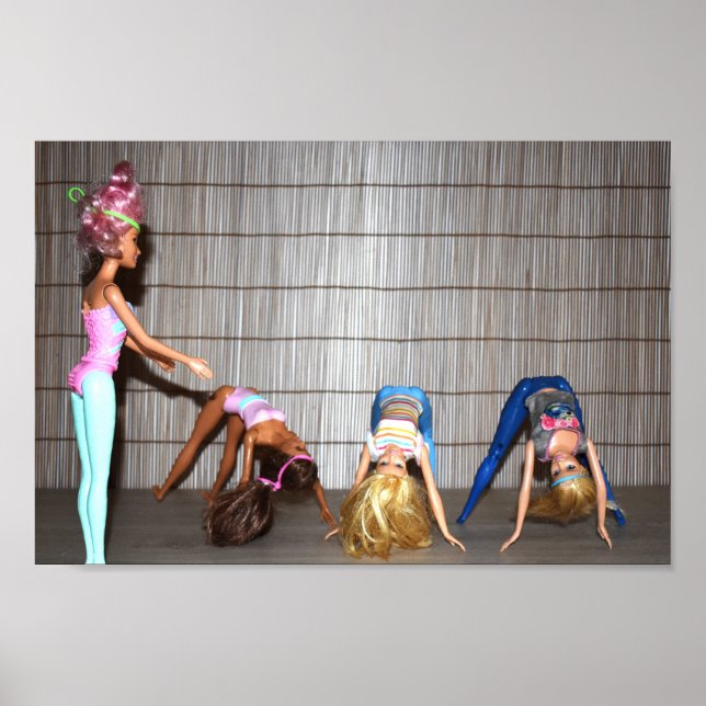 Models Working Out. Poster (Front)