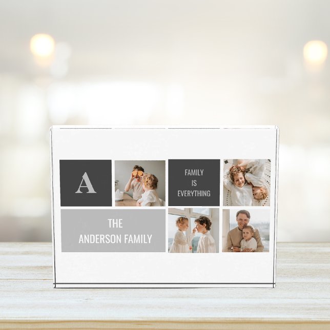 Moden 3Collage Photo & Grey Best Family Gift (Creator Uploaded)