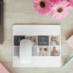 Moden 3Collage Photo & Grey Best Family Gift Mouse Mat<br><div class="desc">Moden 3Collage Photo & Grey Best Family Gift</div>