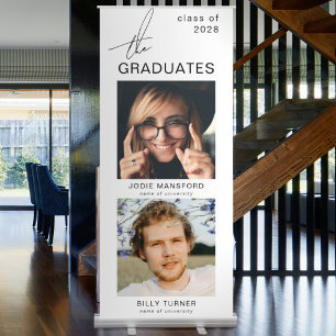 Moden the GRADUATES' Photo Joint Graduation Retractable Banner