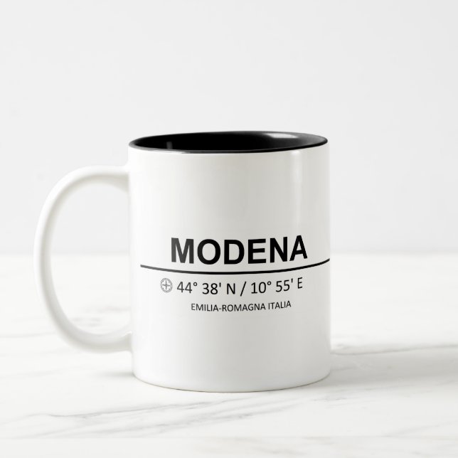 Modena Coordinaten - Modena Coordinates Two-Tone Coffee Mug (Left)