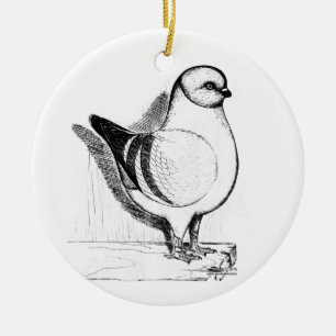 Modena Gazzi Pigeon 1978 Ceramic Tree Decoration