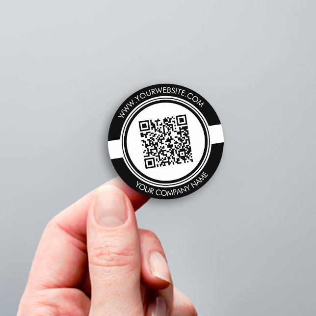 Moder Black and White QR Code Sticker (Creator Uploaded)