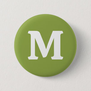Moderate Lime Green Solid Colour 6 Cm Round Badge