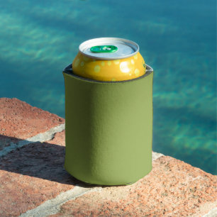 Moderate Lime Green Solid Colour Can Cooler