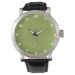 Moderate Lime Green Solid Colour Watch