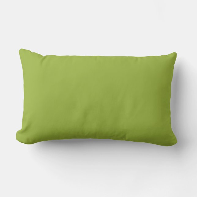   Moderate lime green (solid colour) yellow- green Lumbar Cushion (Front)
