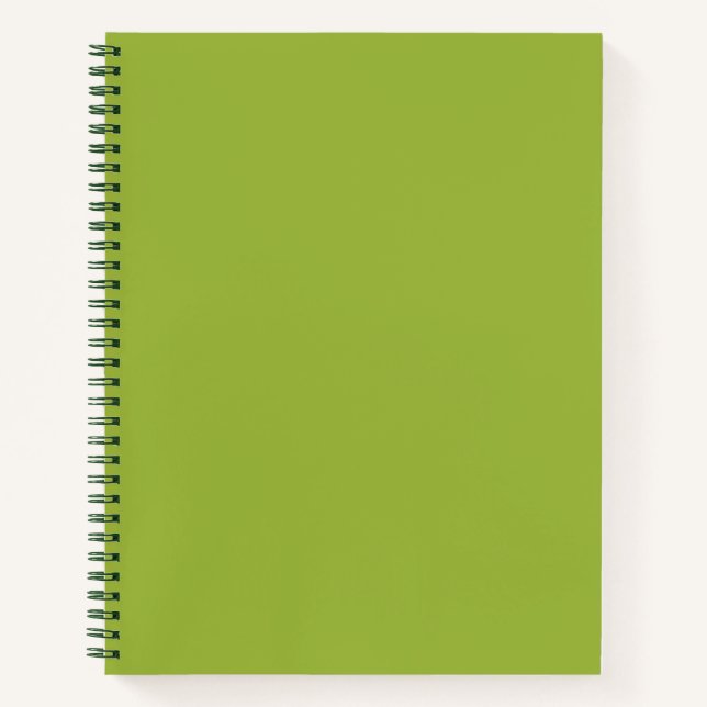  Moderate lime green (solid colour) yellow- green Notebook (Front)