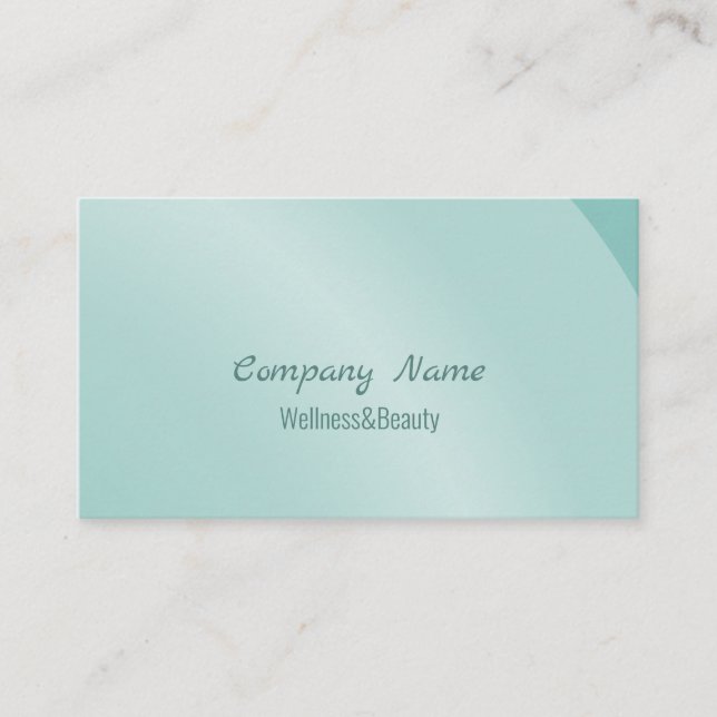 Moderate Watercolor Modern Neat Shaded Business Card (Front)