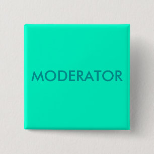 MODERATOR 15 CM SQUARE BADGE