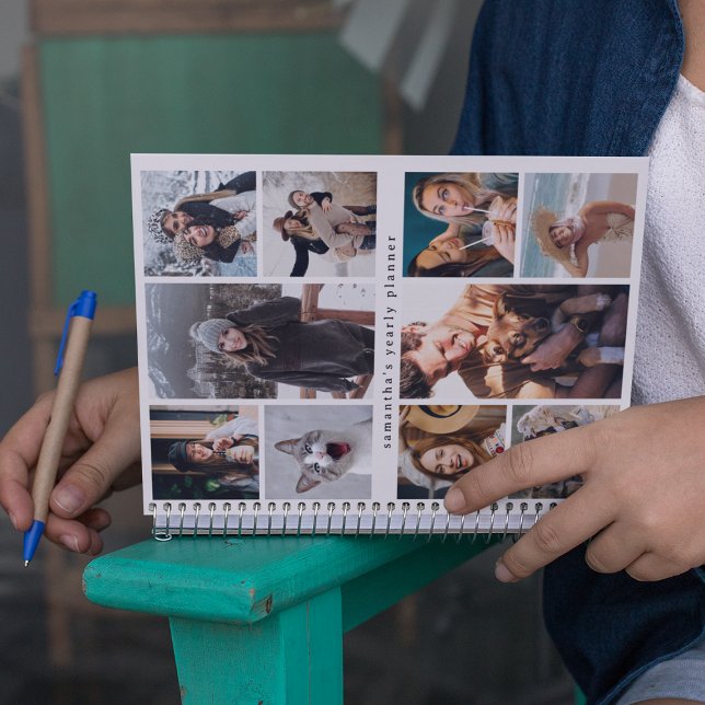 Modern 10 Photo Collage Personalised Year Planner (Creator Uploaded)