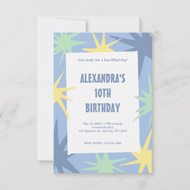 Modern 10th birthday (Front)