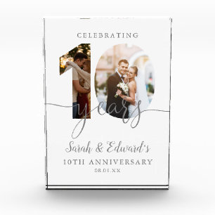 Modern 10th Wedding Anniversary 2  Photo Block