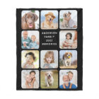 Modern 11 Photo Collage Personalized Black