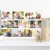 Modern 12 Photo Masonry Grid White