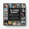 Modern 16 Photo Collage Memorial Keepsake