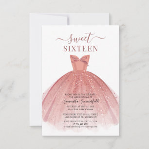Modern 16th Birthday Party Invitation