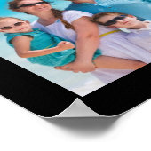 Modern 19 Photo Collage Custom Colour Personalised Poster (Corner)