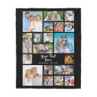 Modern 19 Photo Collage Personalised Black