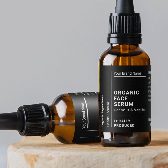 Modern 1 OZ 30ml Dropper Bottle Waterproof Label (Creator Uploaded)