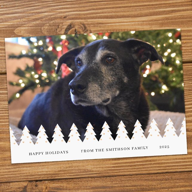 Modern 1-Photo Collage Customizable Christmas Card (Creator Uploaded)