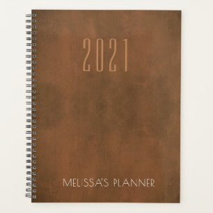 Modern 2021 Elegant Personalised Name Planner