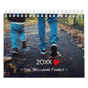 Modern 2022 Minimalist Family Photo Custom  Calendar