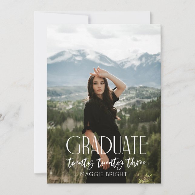 Modern 2023 graduate announcement   (Front)