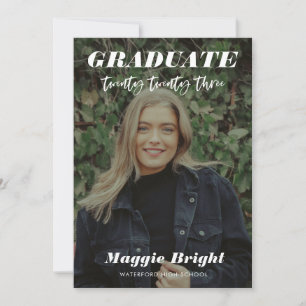 Modern 2023 graduate announcement  Open House